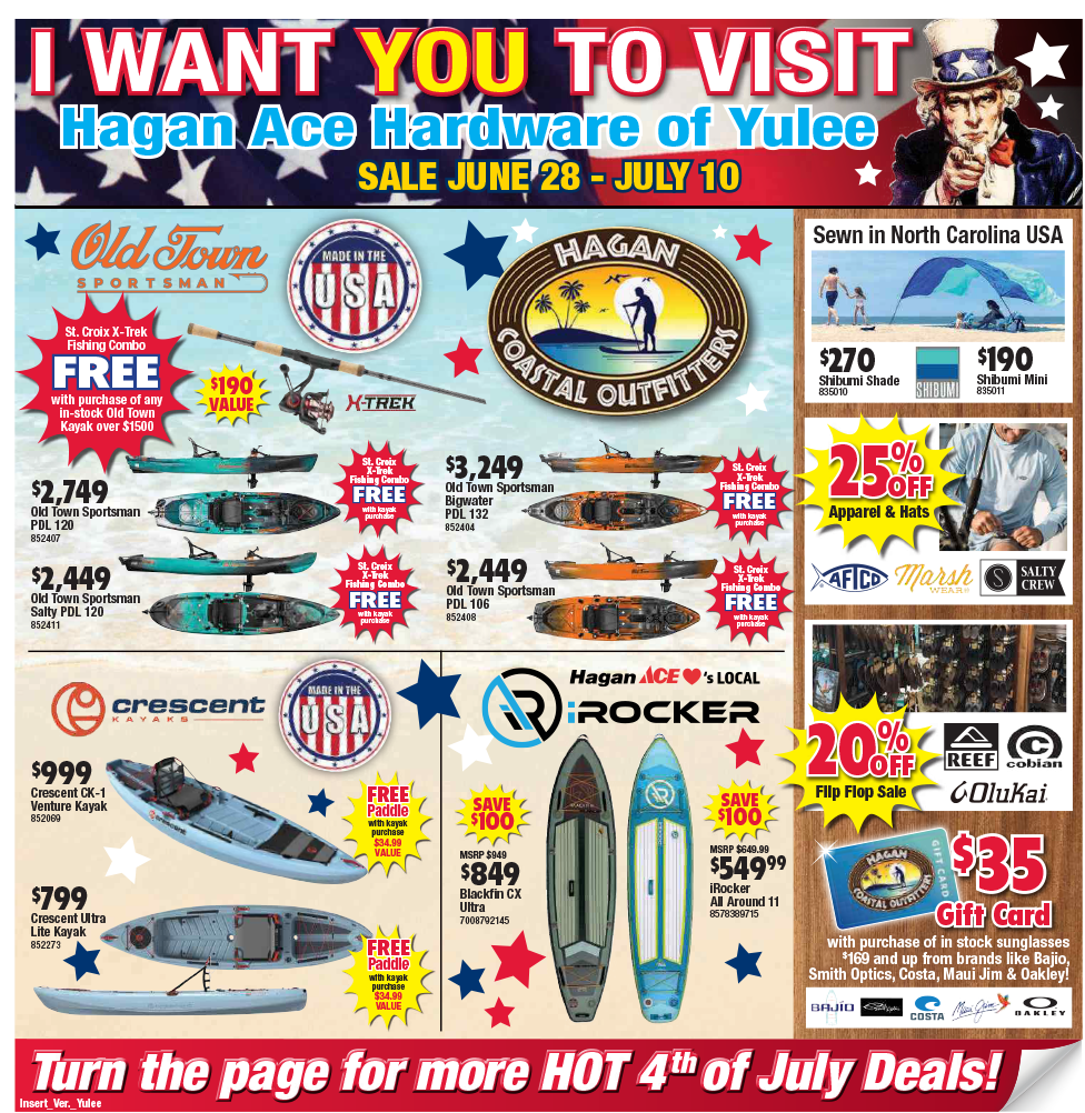 Current Sale Hagan Ace Hardware